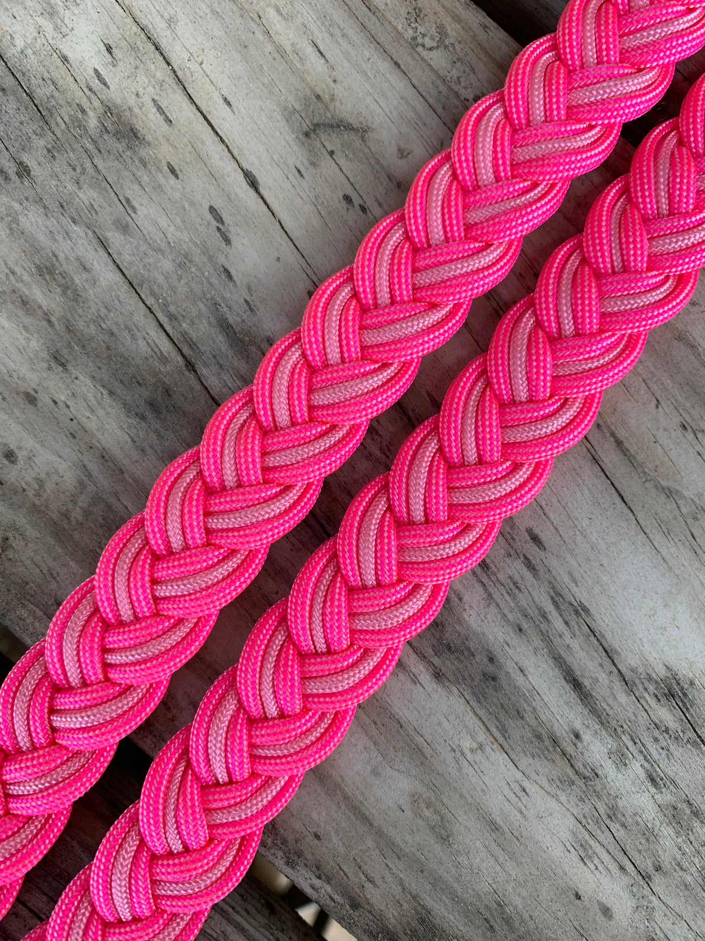 Hot pink and rose pink reins